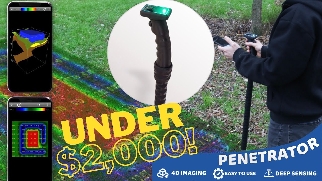 2024 Brand New 3D Metal Detector with 4D Imaging. Max Depth 8m/26feet for Android and Windows.