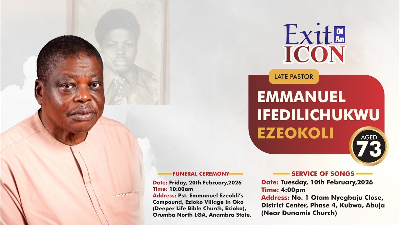 SERVICE OF SONGS || LATE PASTOR EMMANUEL IFEDILICHUKWU EZEOKOLI