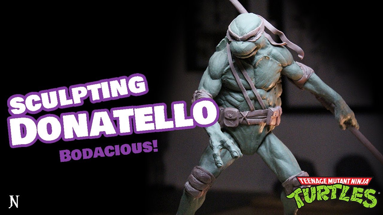 TMNT - Sculpting Donatello by hand!