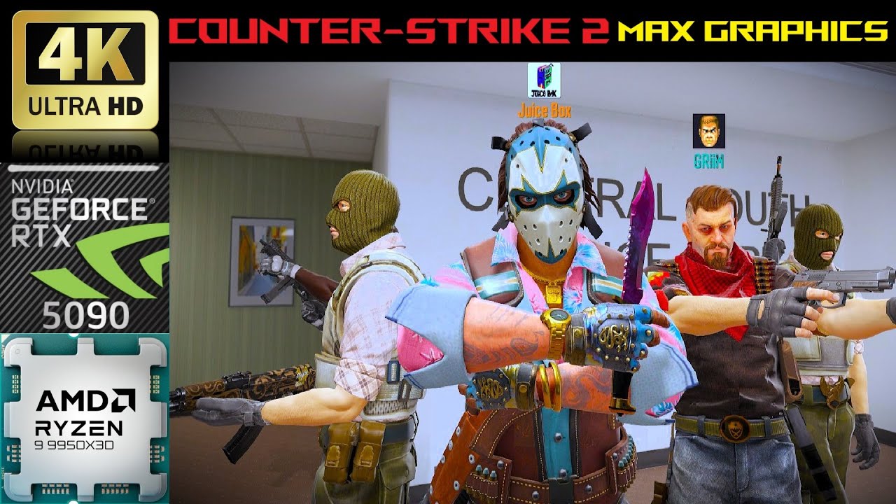 [4K] Counter Strike 2 - Nvidia RTX 5090 AMD Ryzen 9 9950x3D #gaming #cs2 #pc #cs #fyp #game #csgo