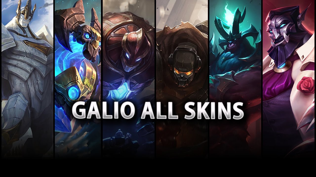 League of Legends - Galio Rework All Skins Spotlight