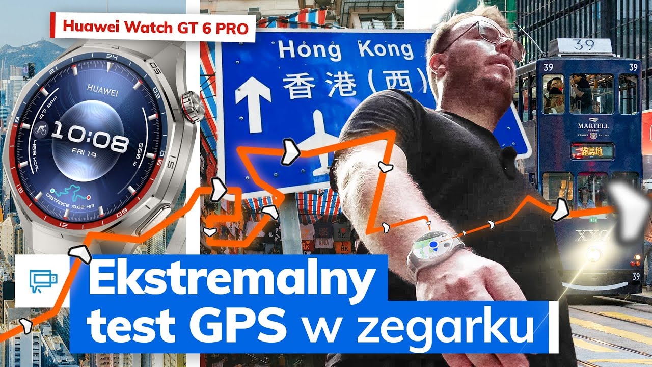 Ekstremalny TEST GPS 🌍 HUAWEI Watch GT 6 Pro ⌚ w Hong Kongu 🇭🇰 [WSP&Oacute;ŁPRACA PŁATNA]