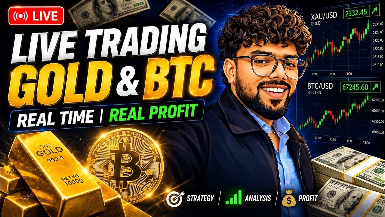 BTTraders LIVE | Gold (XAU/USD) & BTC with BSP Concept