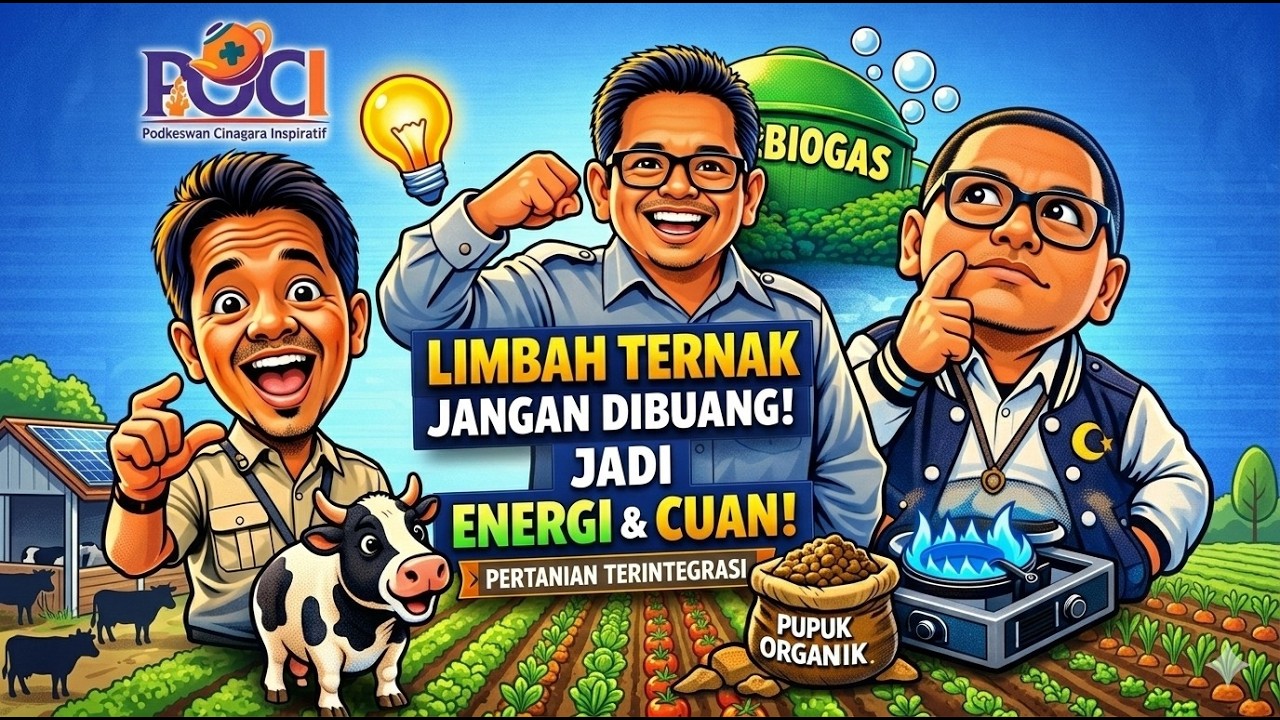 Limbah Ternak Jangan Dibuang! Bisa Jadi Energi dan Cuan - Pertanian Terintegrasi | 🎙️ POCI EP.3