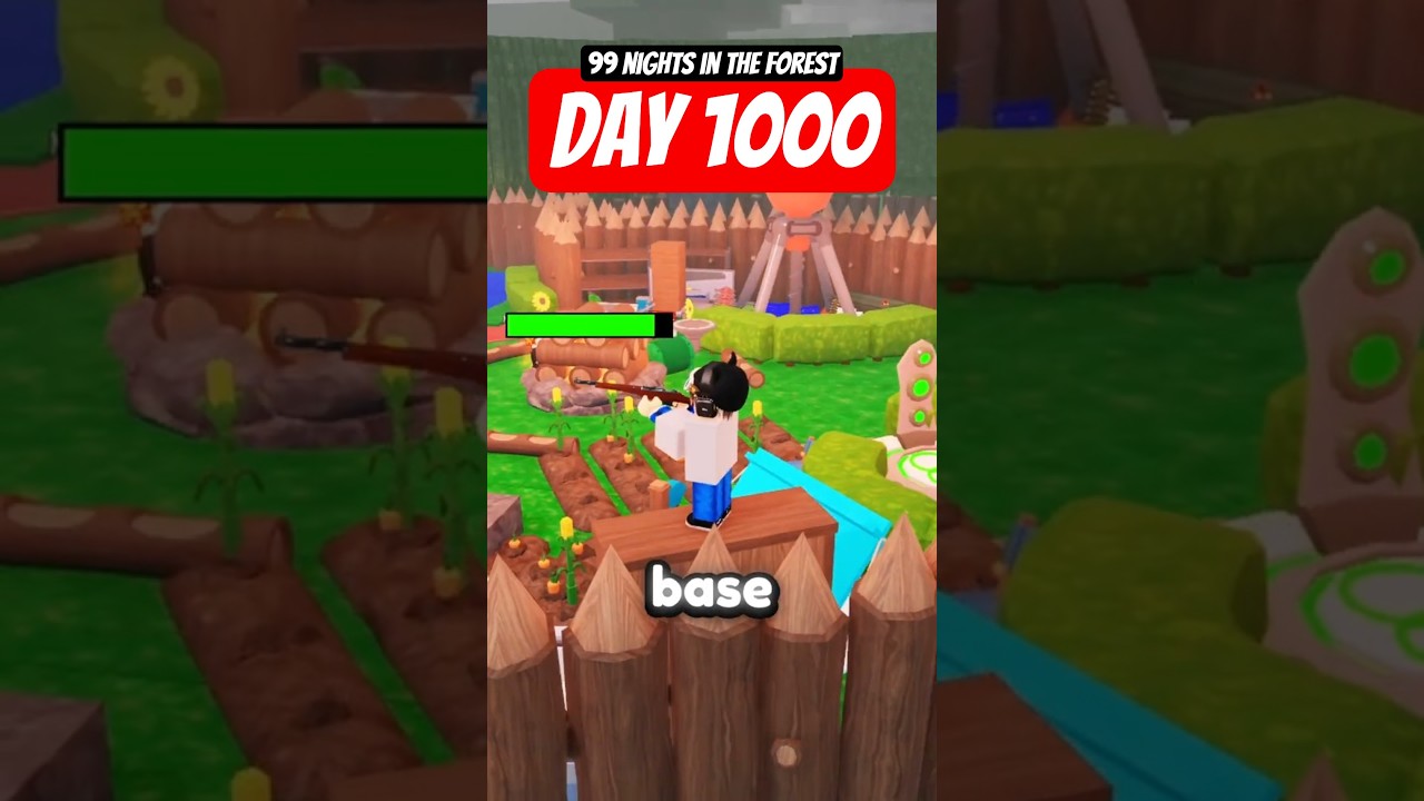 *SAFEST* Base in 99 Nights in the Forest! #roblox