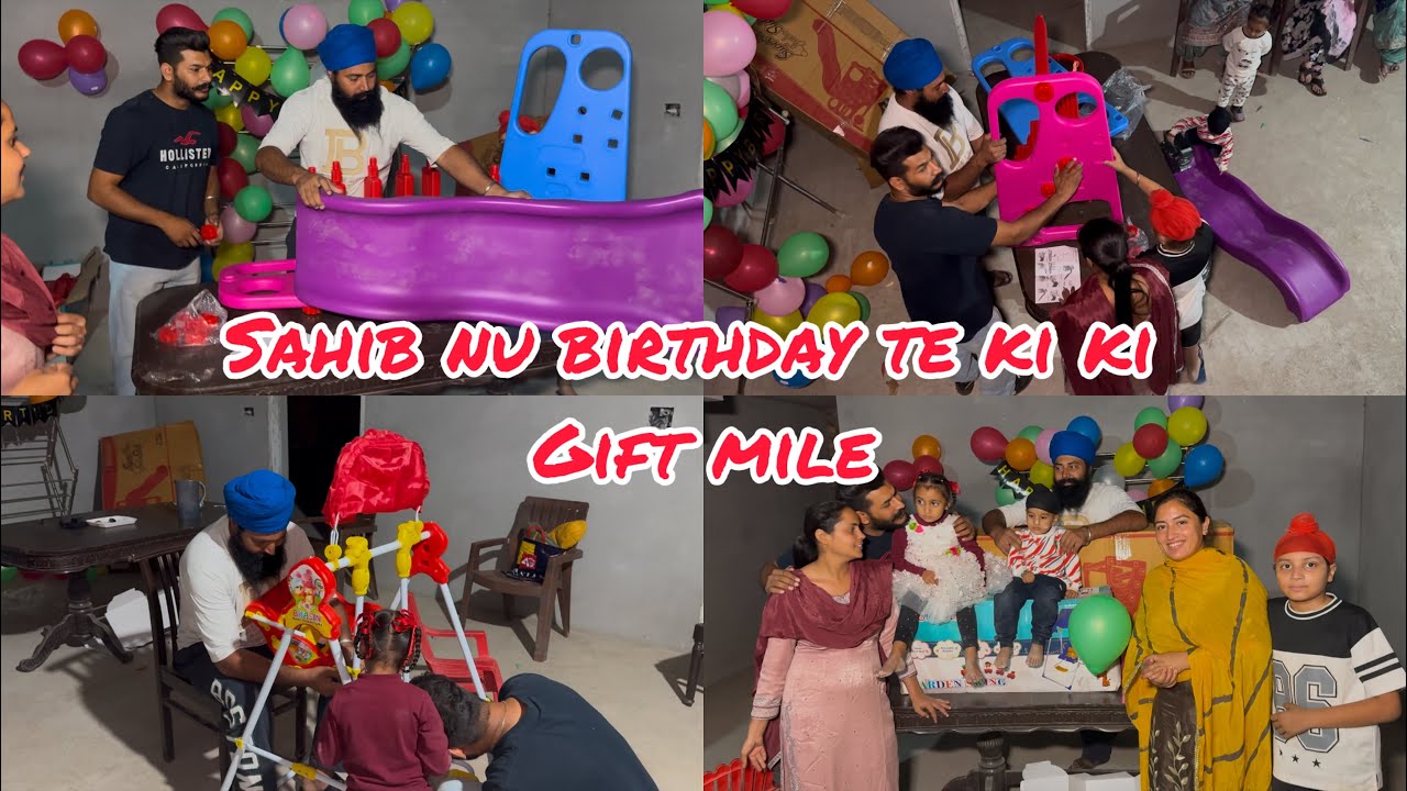 Sahibjeet nu birthday te ki ki gift mile, Harman Di Marriage Anniversary ￼ celebrate 🍾