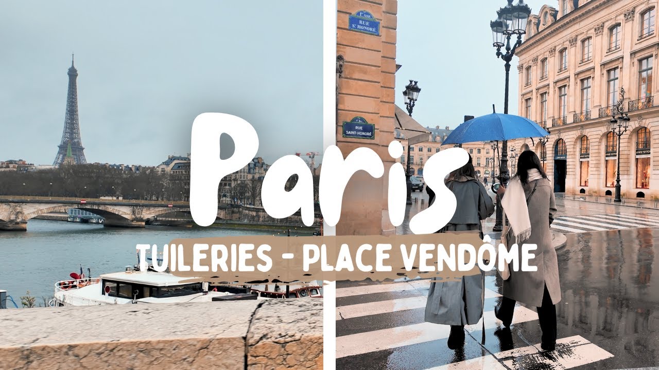 4 February 2026 PARIS - RAINY WALK - Eiffel Tower to Place Vendôme -  POV by a local