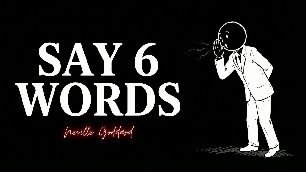 SAY These 3 Words Tonight, But Tell No Man | Neville Goddard