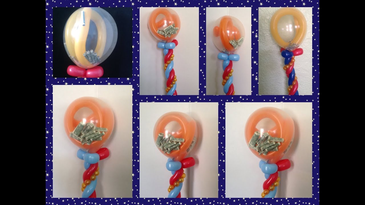 GLOBO SORPRESA CON DINERO IDEAL PARA REGALO.- BALLOON SURPRISE WITH MONEY