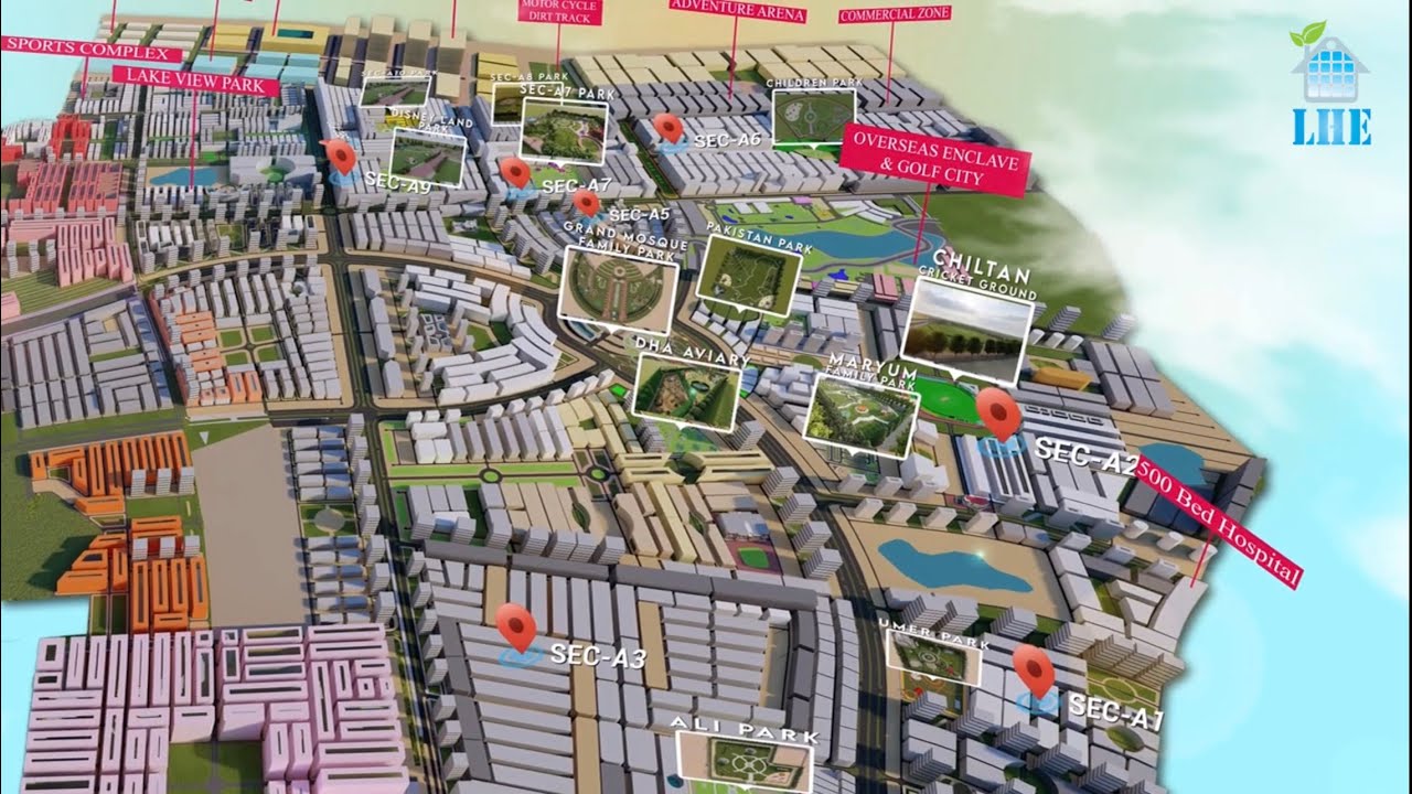 DHA QUETTA 2023 Updated 3D Map.