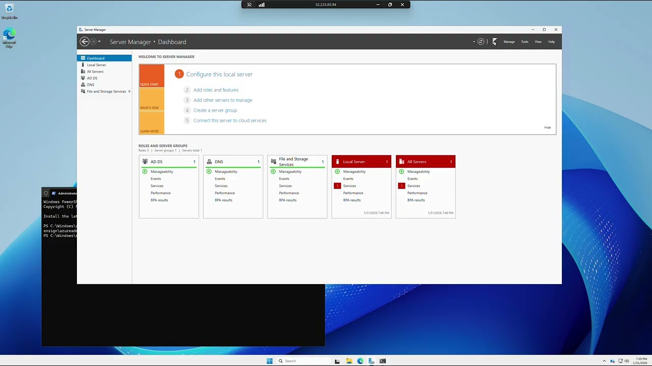 Promoting VM to Domain Controller