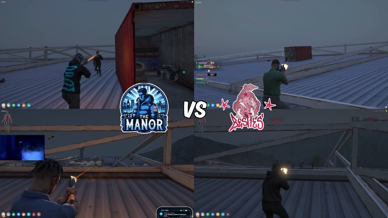 Manor vs Besties в Форт-Занкудо за грузовые ящики | Multi POV | NoPixel 4.0 GTA RP