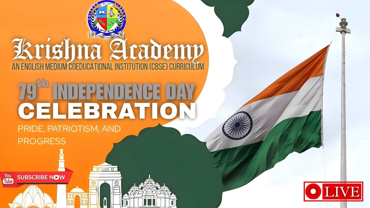 79th Independence Day Celebration @KrishnaAcademyBarhaj 