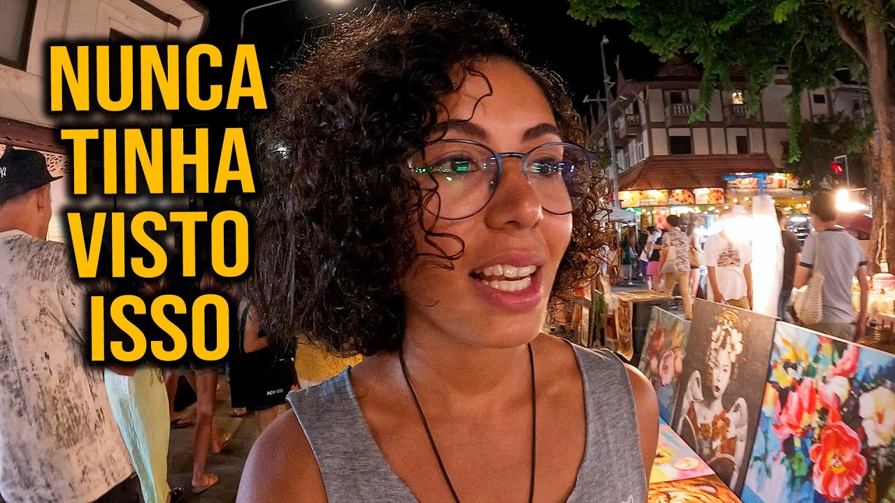 A MELHOR FEIRA DE RUA DA TAILÂNDIA - SUNDAY NIGHT MARKET CHIANG MAI