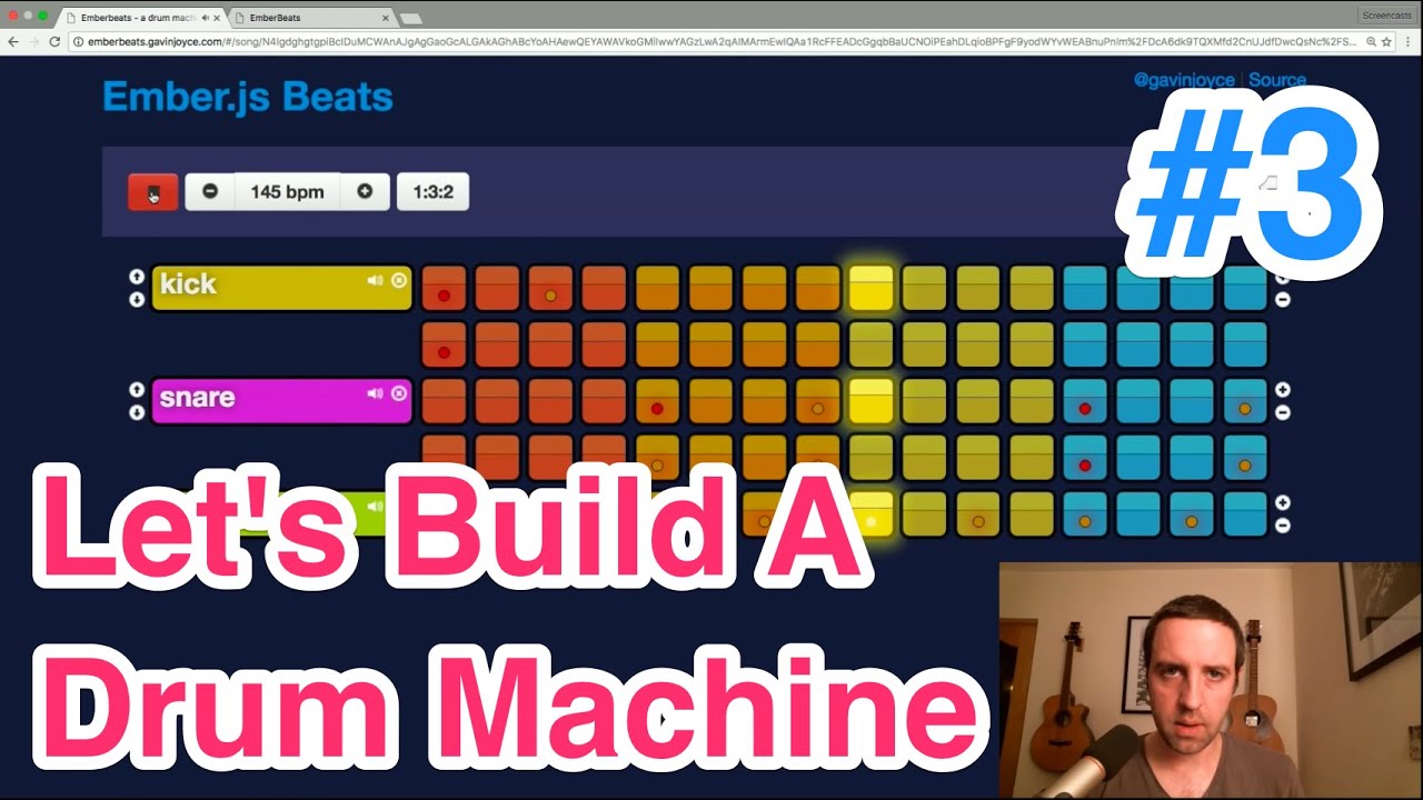Build a Drum Machine #3 - Bars, Beats and Sixteenths - Ember.js
