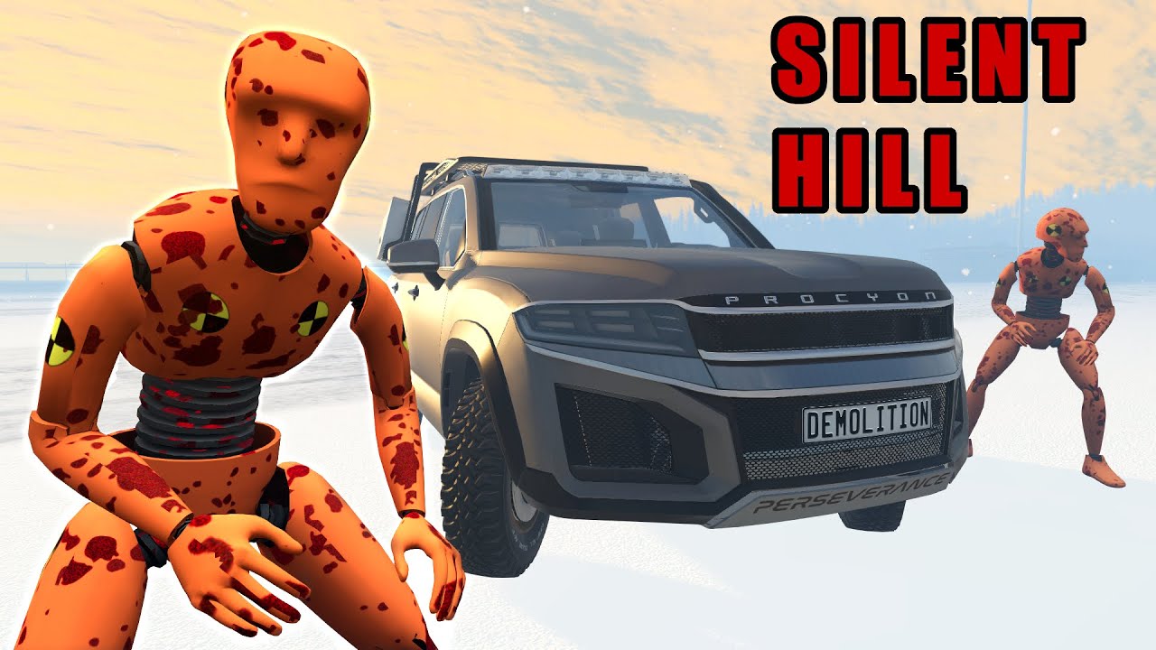 Silent Hill – Crash Test Zombies – BeamNG Drive | Demolition Republic