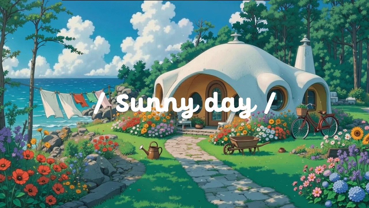 Sunny Day ⛅ Cozy Sunrise near Ocean Chill Vibe 🍃 Lofi Hip Hop for Work - Deep Focus
