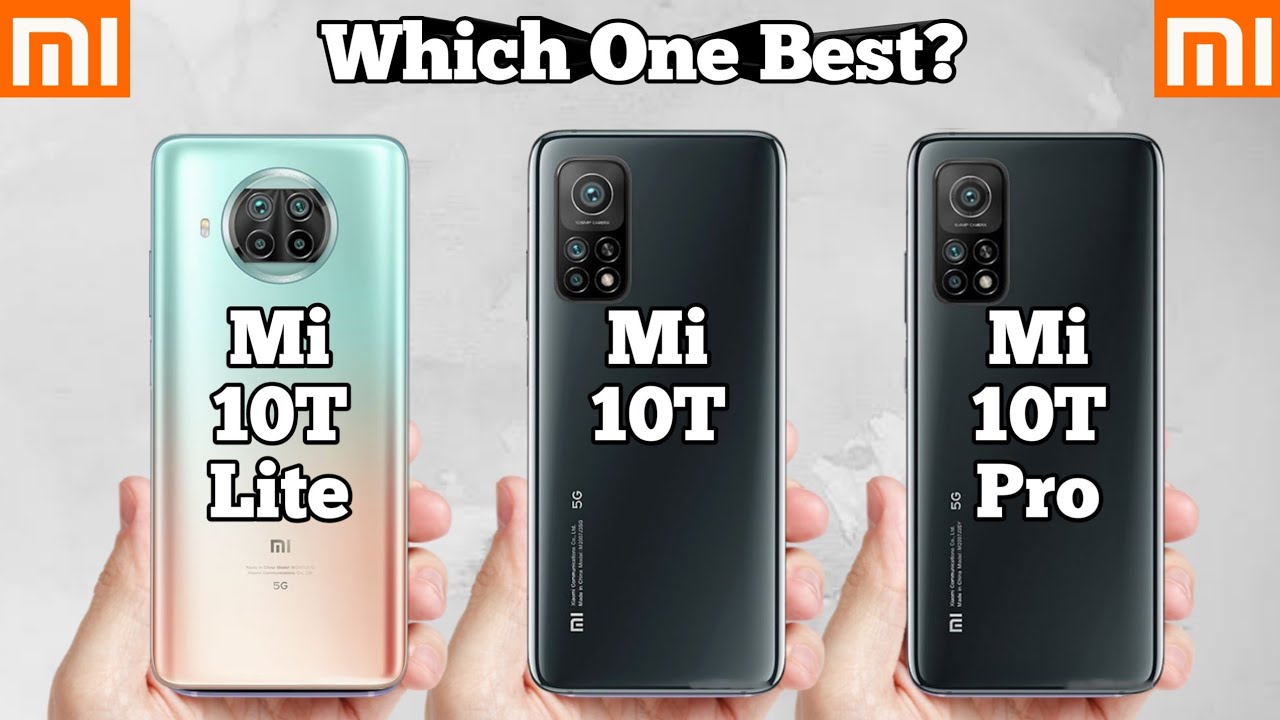 Mi 10T vs Mi10T Pro vs Mi 10T Lite