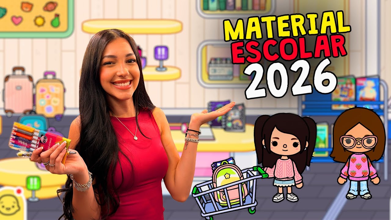 COMPRANDO MEU MATERIAL ESCOLAR 2026 NO TOCA LIFE WORLD