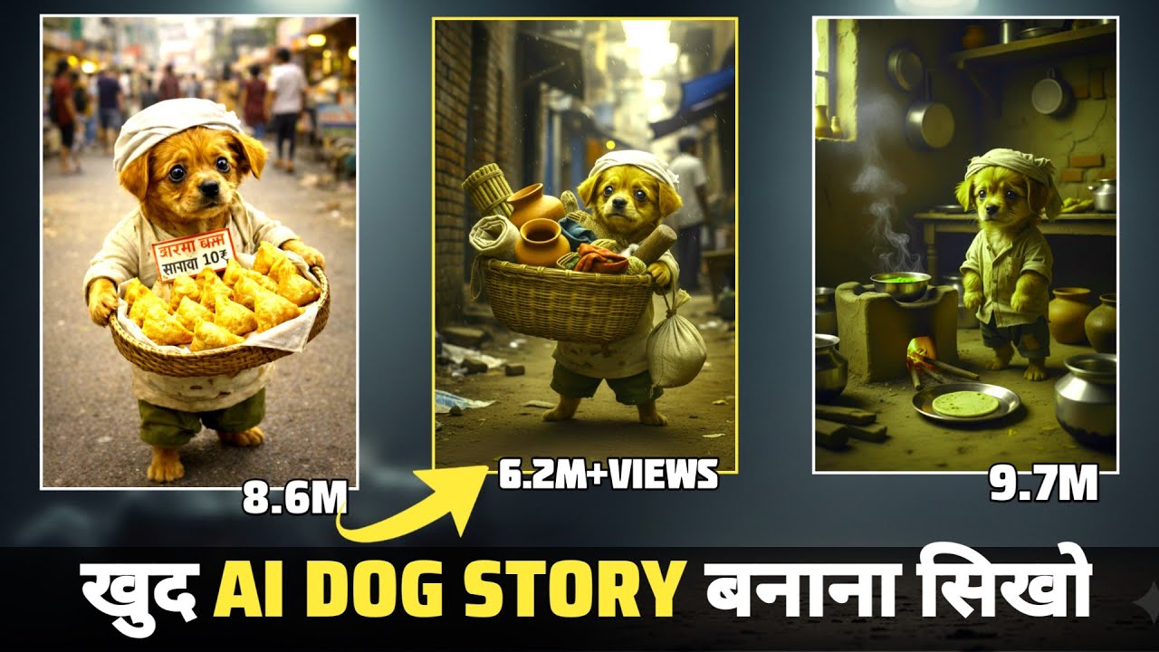Ai Dog Story Video Kaise Banaye | Ani Mahal Jaisa Video Kaise Banaye | Puppy Story Kaise Banaye