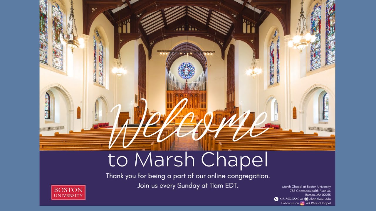 Sunday Morning Worship Service at Marsh Chapel |  November 2, 2025