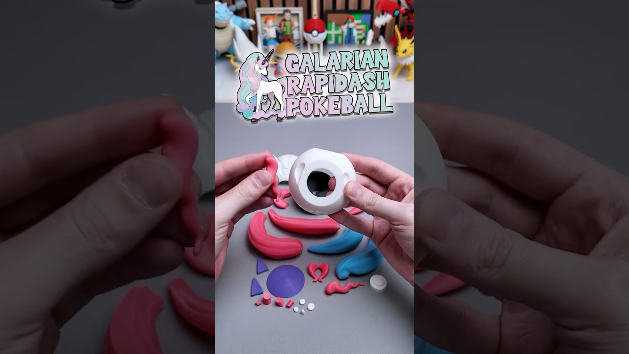 149/365 - Галарский покебол Рапидаш 🦄🌸✨ | Изготовлено с помощью 3D-печати