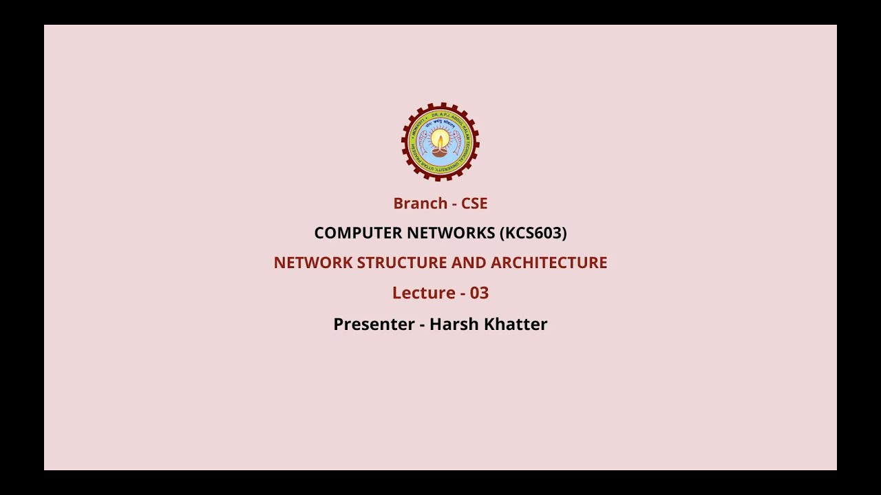 Computer Networks | Network Structure and Architecture | AKTU Digital Education