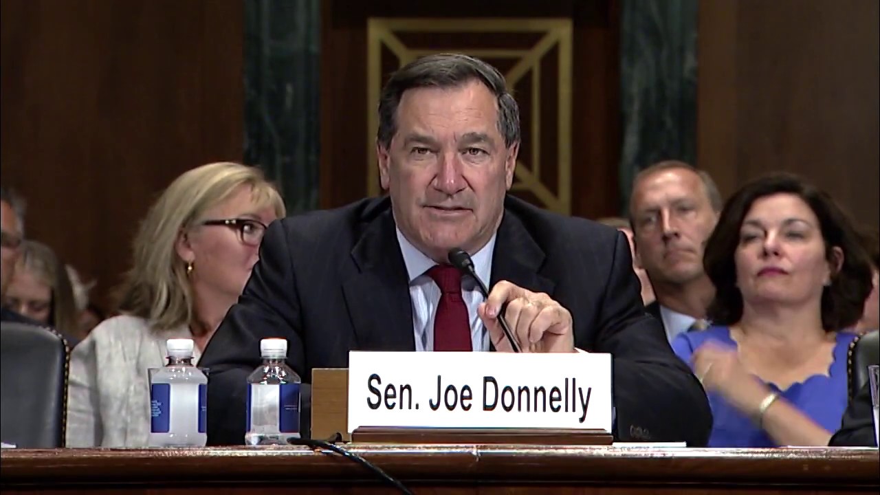 Donnelly Introduces Holly Brady and J.P. Hanlon at Judiciary Committee Hearing