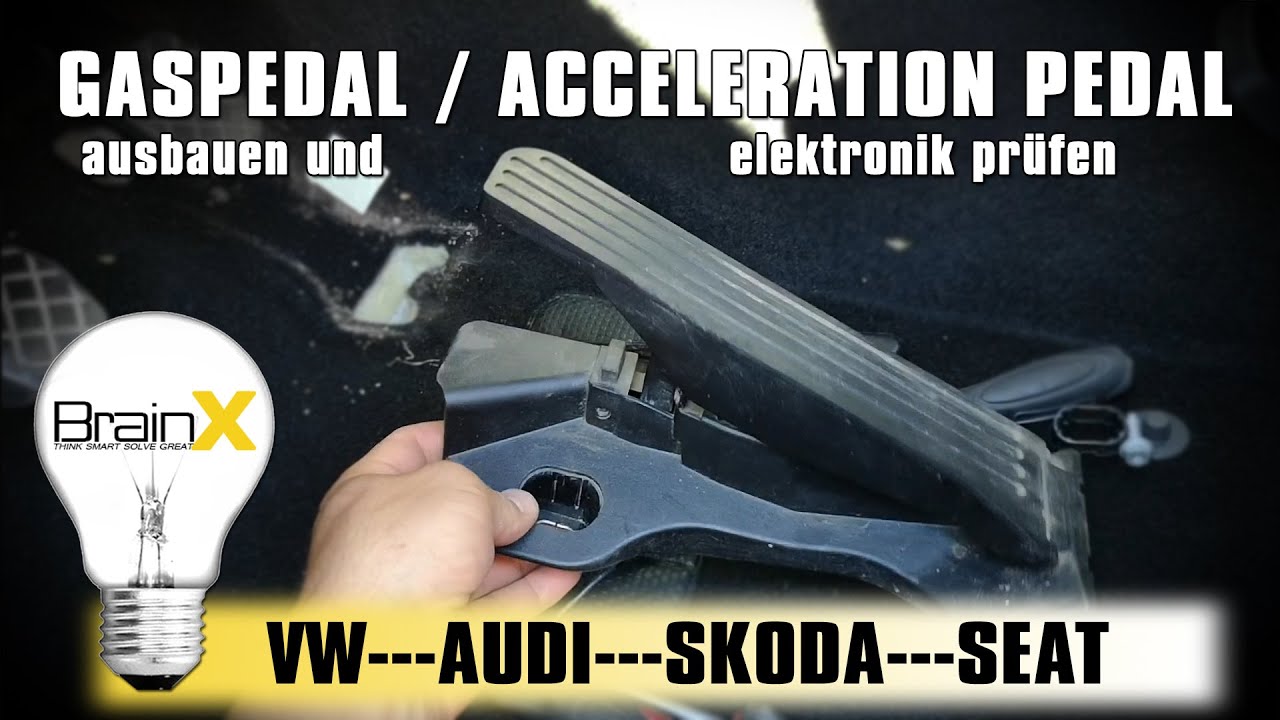 Gaspedal ausbauen und prüfen VW AUDI SKODA SEAT accelerator pedal