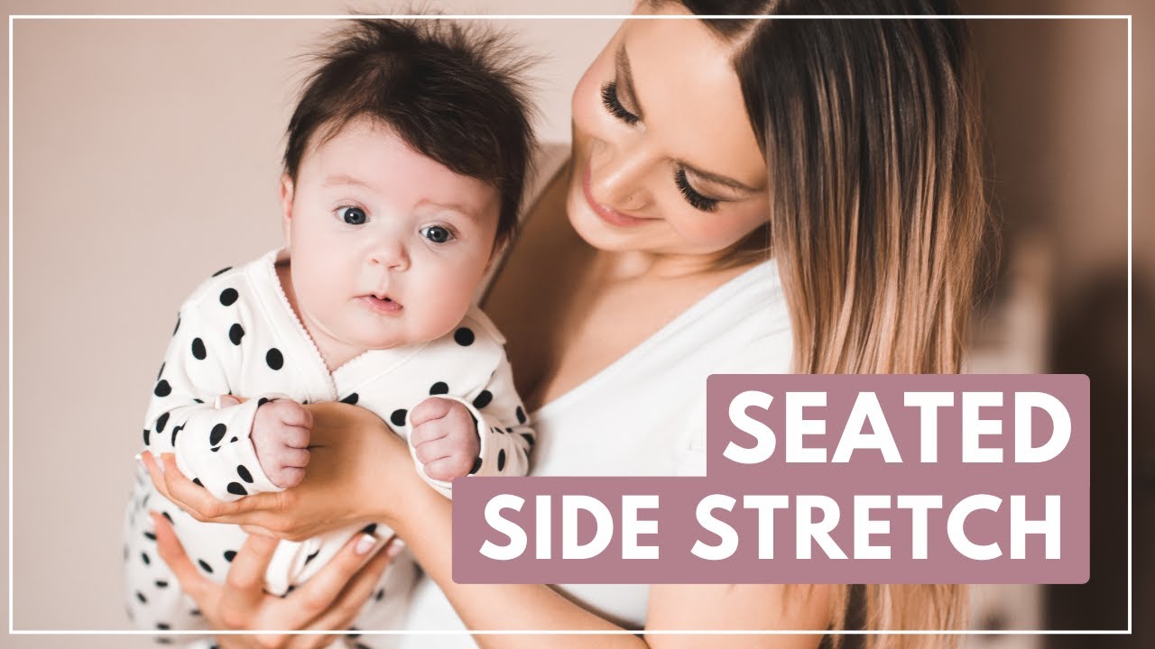 Seated Side Stretch For Baby Torticollis