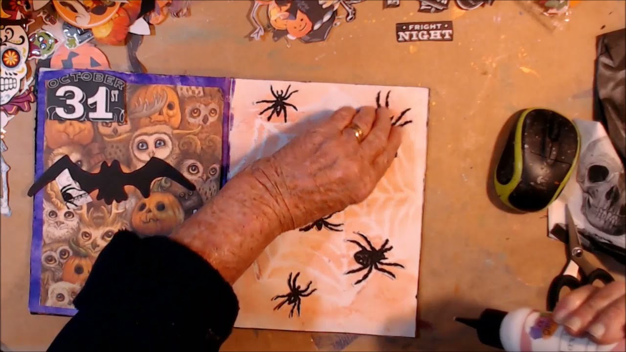 Halloween Glue Book Time