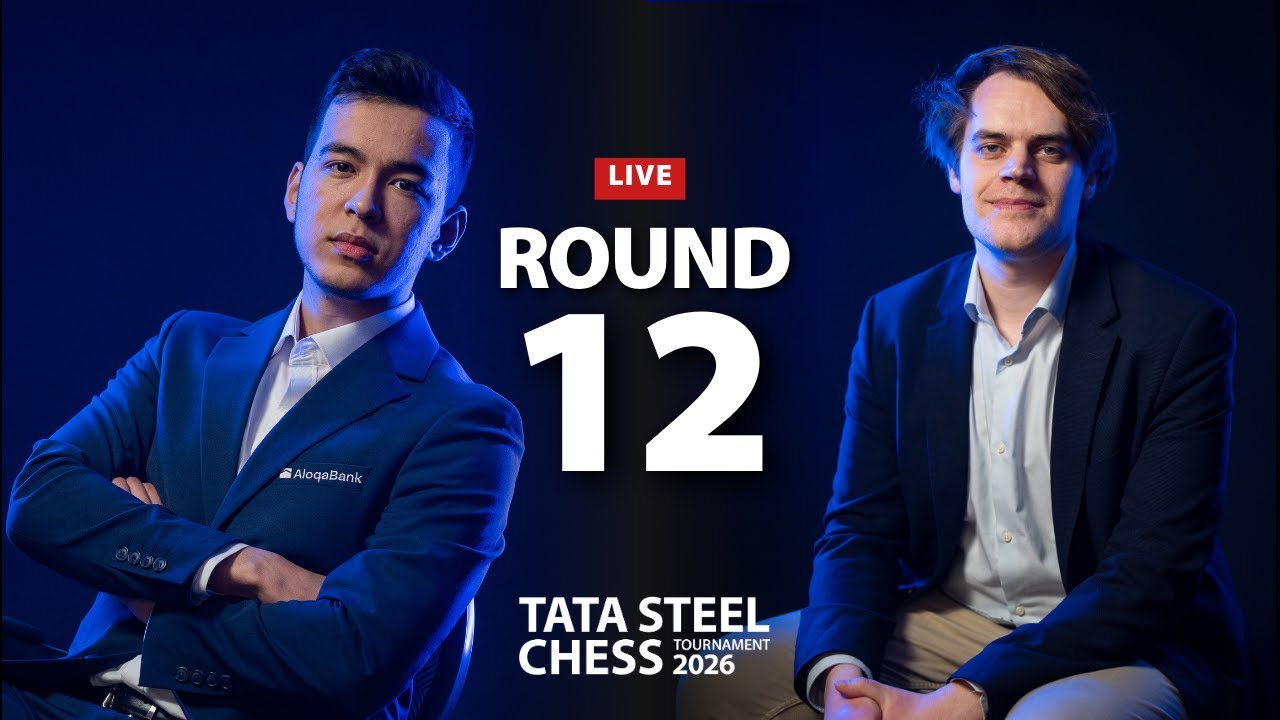 Abdusattorov - Bluebaum | Round 12 | Tata Steel Chess Tournament 2026