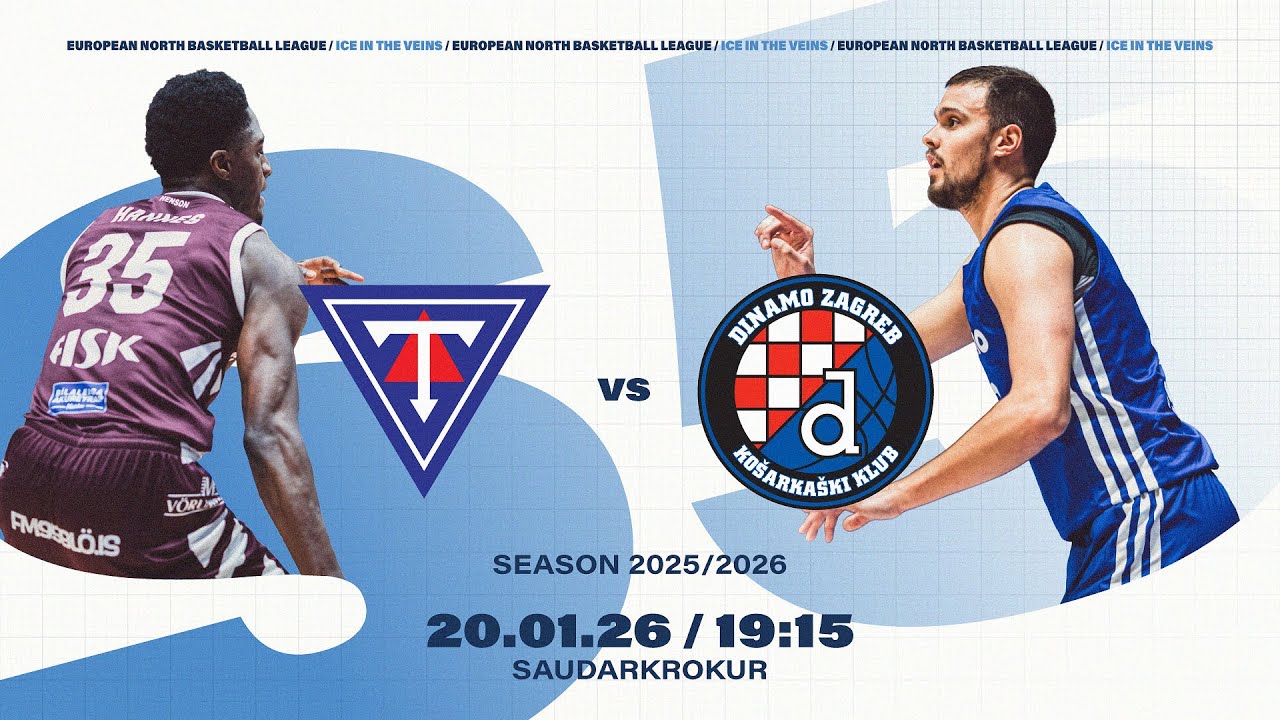 Tindastoll v Dinamo Zagreb |  Jan 20, 2026, 7:15 PM | ENBLeague 2025/26