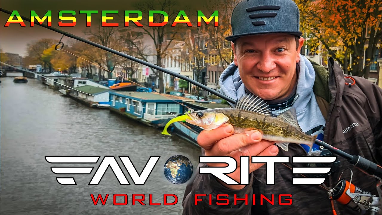 Ловля судаков под мостами. Стритфишинг в Амстердаме. Favorite World Fishing.