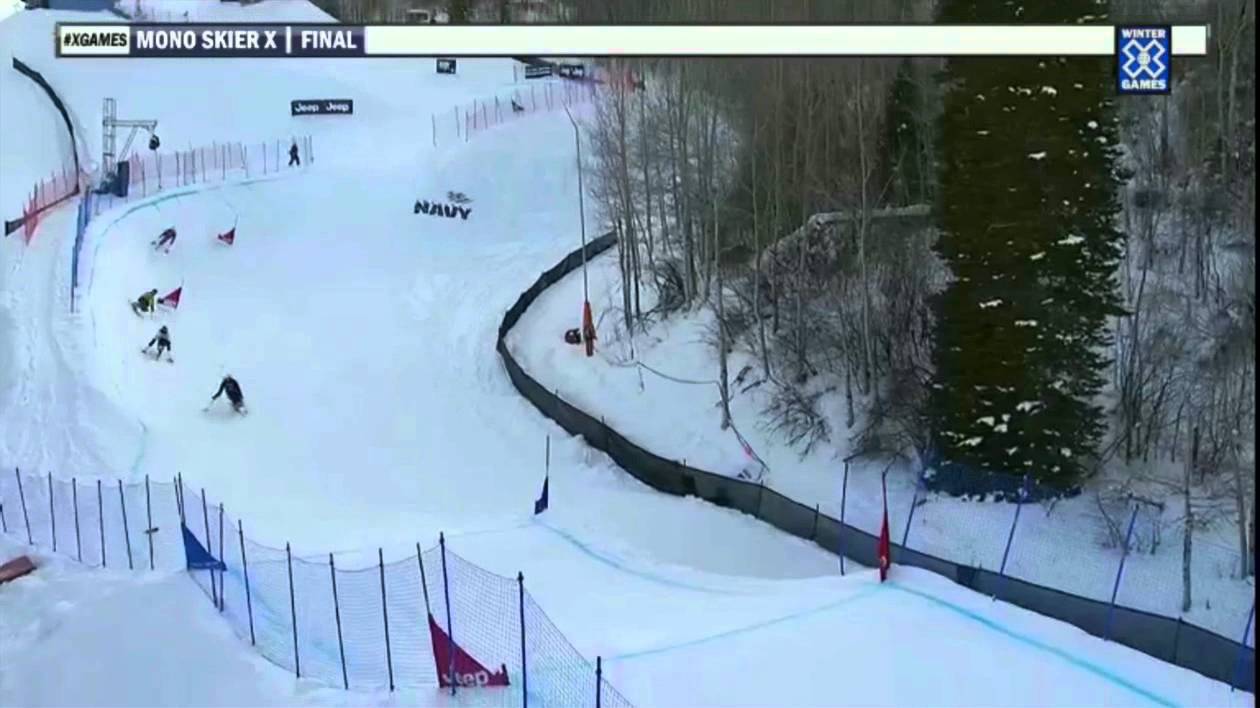 2012 Winter X Games - Sam Danniels takes Gold in Mono Skier X