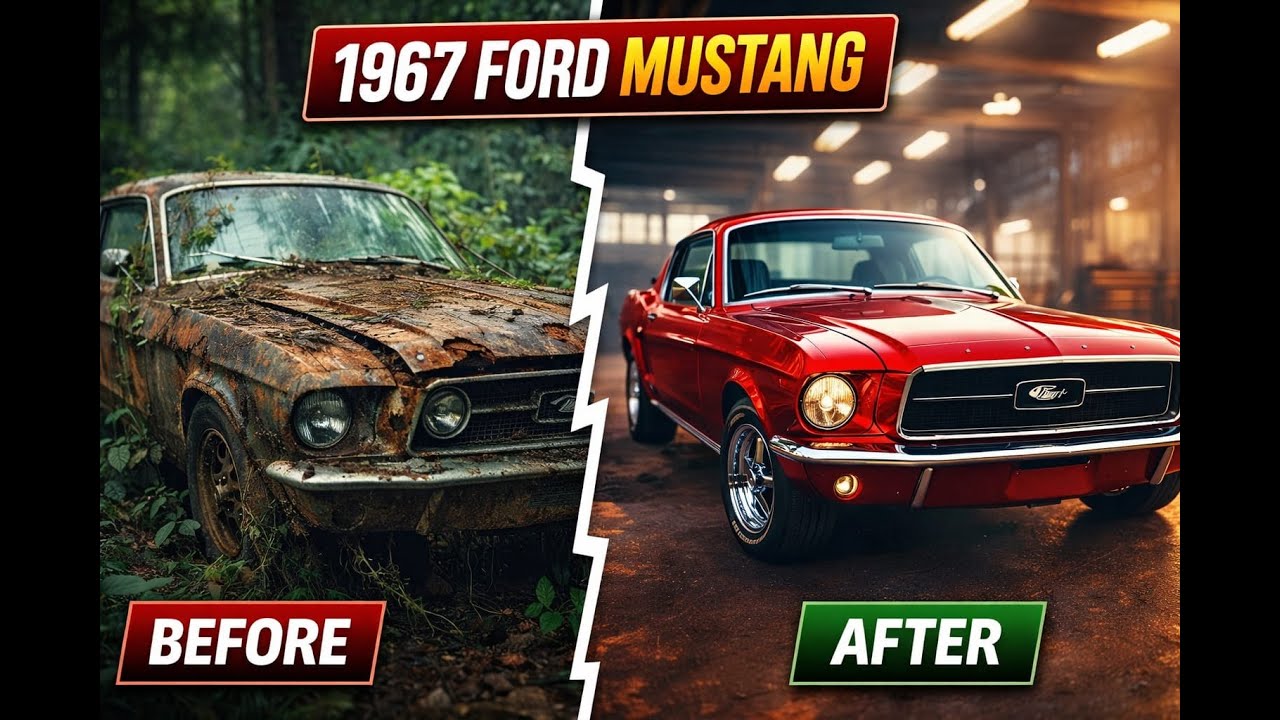 Abandoned 1967 Mustang Found in Jungle | Full Restoration Before After
