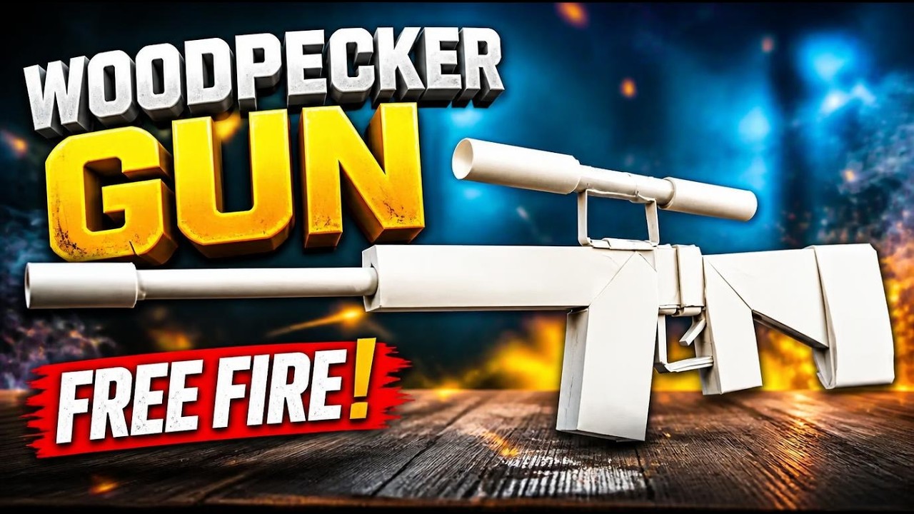Оригами Пистолет | Как сделать бумажное Woodpecker из Free Fire