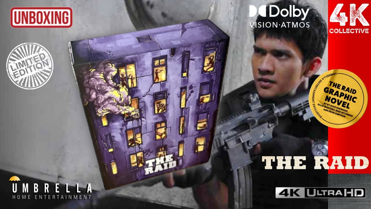 The Raid 4K UltraHD Blu-ray Umbrella Entertainment Limited Edition 2500 copies unboxing