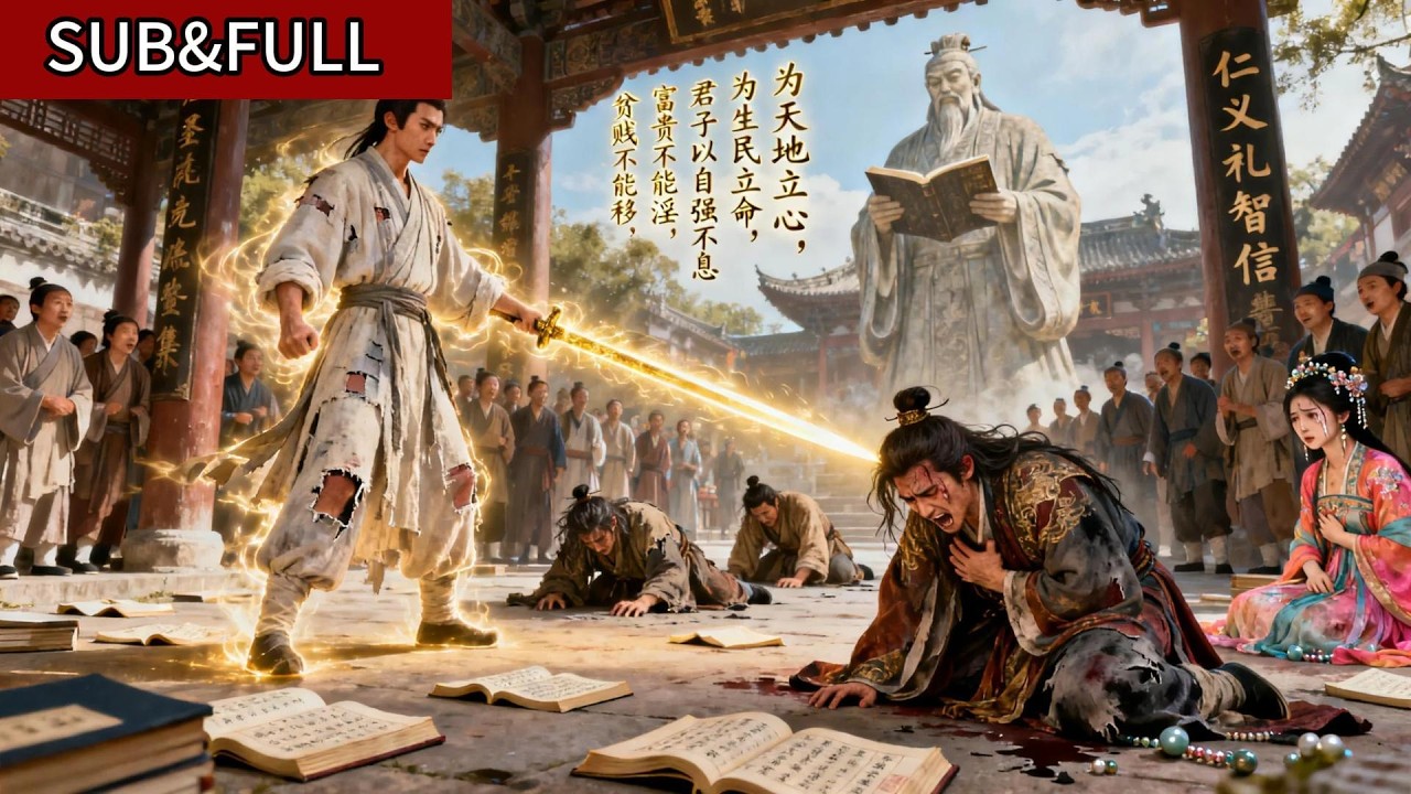 窮酸秀才被誣抄襲廢去修為，棄於塵埃無人問津，他攜華夏文脈歸來，手撕奸佞登頂巔峰#逆襲#打臉#復仇#儒道