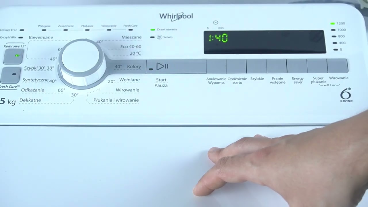 Jak działa i jak aktywować funkcję Kolor w pralce Whirlpool TDLR 65230S? – Przewodnik krok po kroku