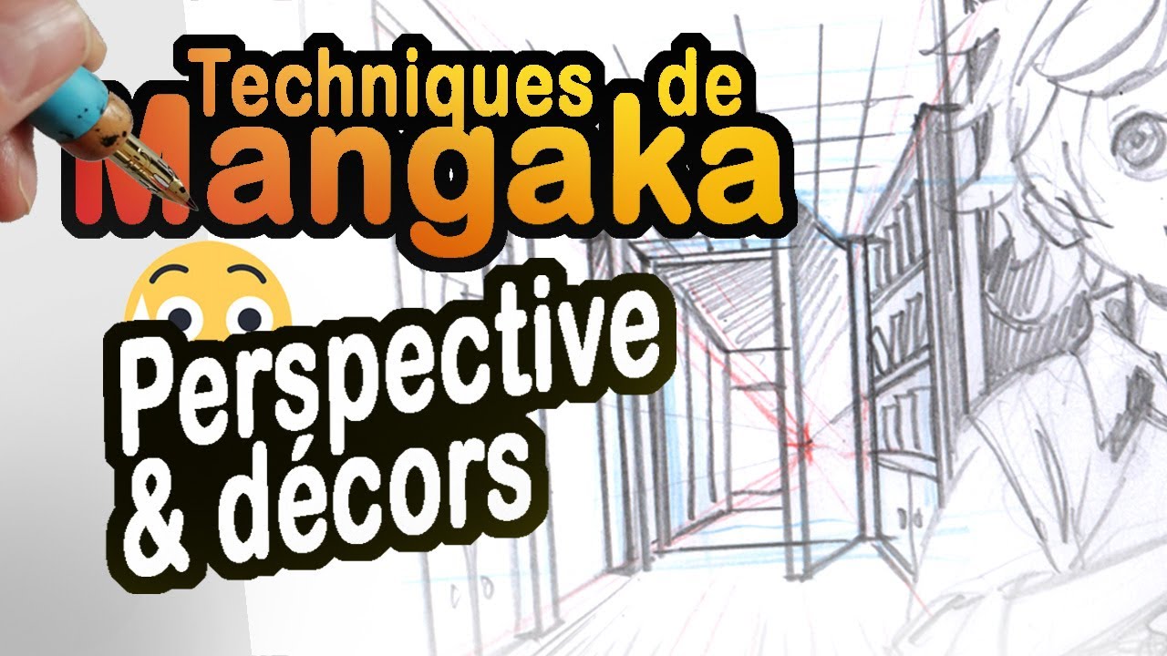 Comment DESSINER  un DECOR MANGA en PERSPECTIVE