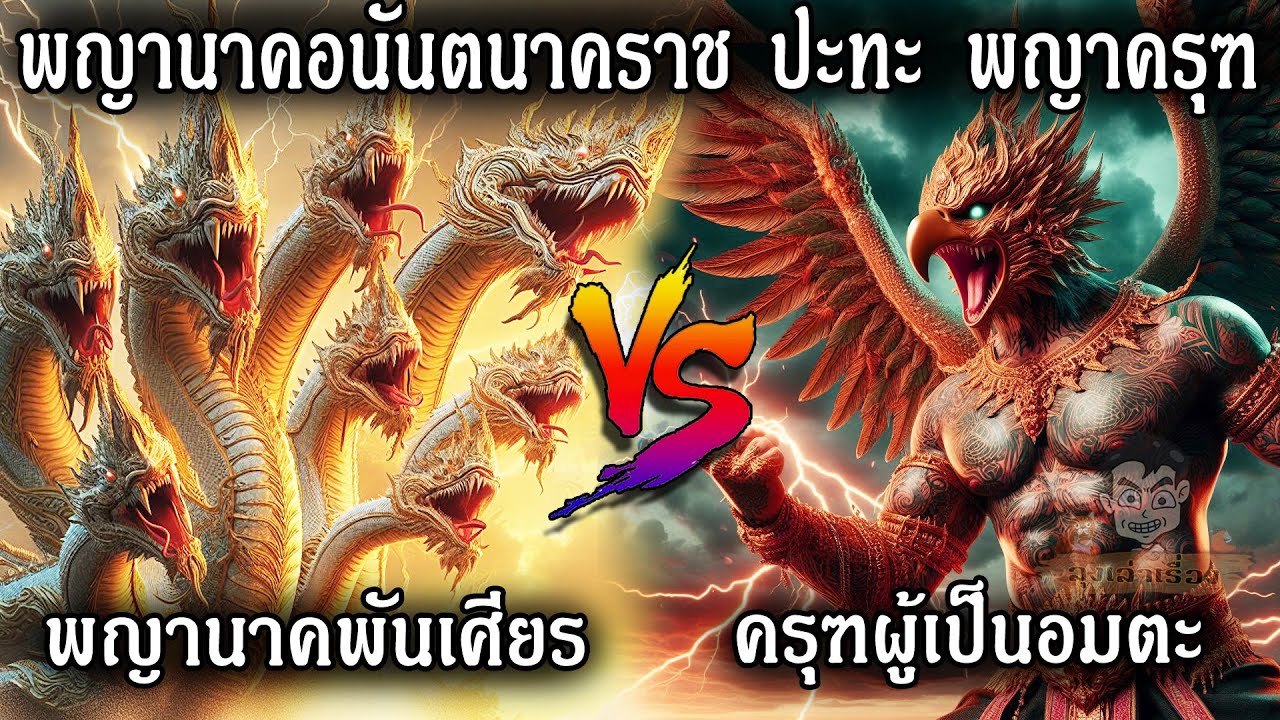 พญานาคอนันตนาคราช ปะทะ พญาครุฑ ใครจะเหนือกว่ากัน? #ครุฑ #พญาครุฑ #พญานาค #ตำนานพญานาค