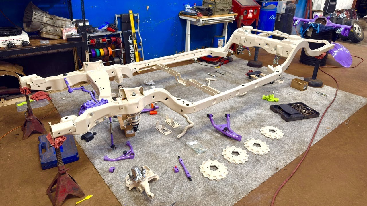 PUTTING THE QA1 SUSPENSION ON THE FRONT AND REAR OF THE 75 CAPRICE VERT FRAME