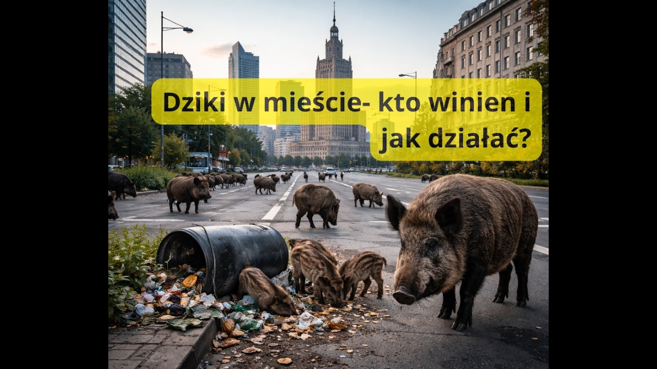 Problem z dzikami w mieście? Jest idealne rozwiązanie ale nie chcą go wdrożyć.