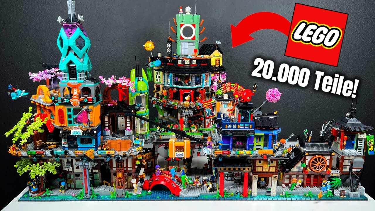 XXL: Alle LEGO Ninjago City Sets verbinden! | Review 'Ninjago City Markets' Set 71799
