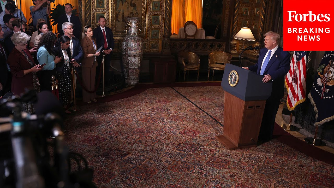 BREAKING NEWS: Trump Takes Question After Question From Reporters At Mar-A-Lago Press Briefing