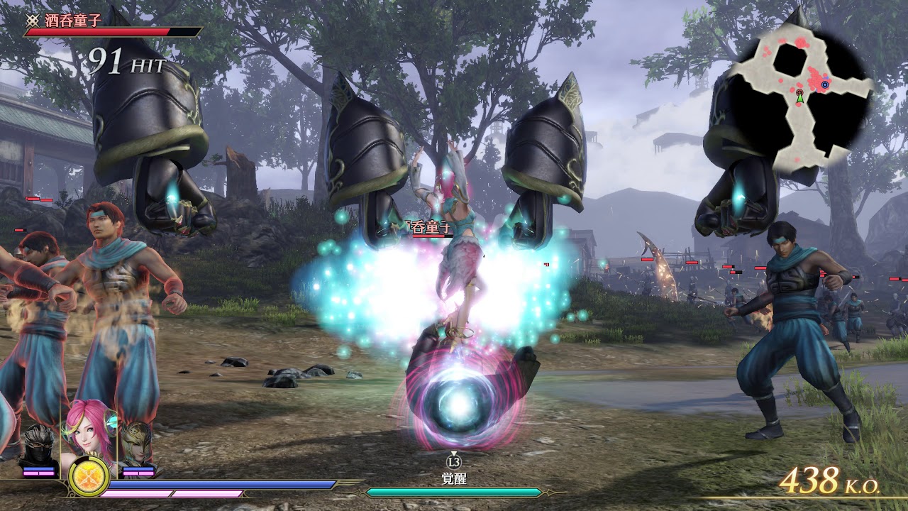 無双OROCHI 3 Ultimate - 帕爾修斯(ペルセウス) 蓋亞(ガイア) 龍隼(リュウ・ハヤブサ) [渾沌 fake 4K]