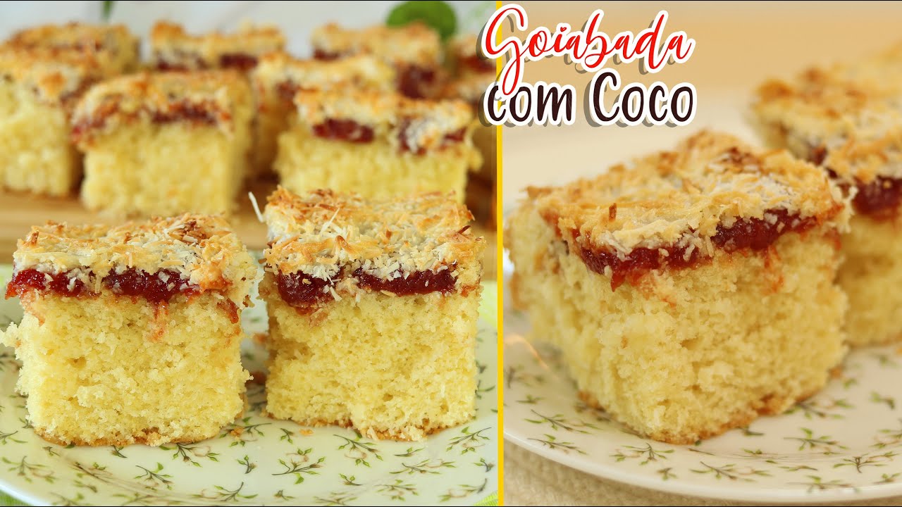 0 BOLO ASSIM VOCÊ AINDA NÃO COMEU - BOLO COCADA E GOIABADA - TEXTURA E SABOR PERFEITO - Dika da Naka