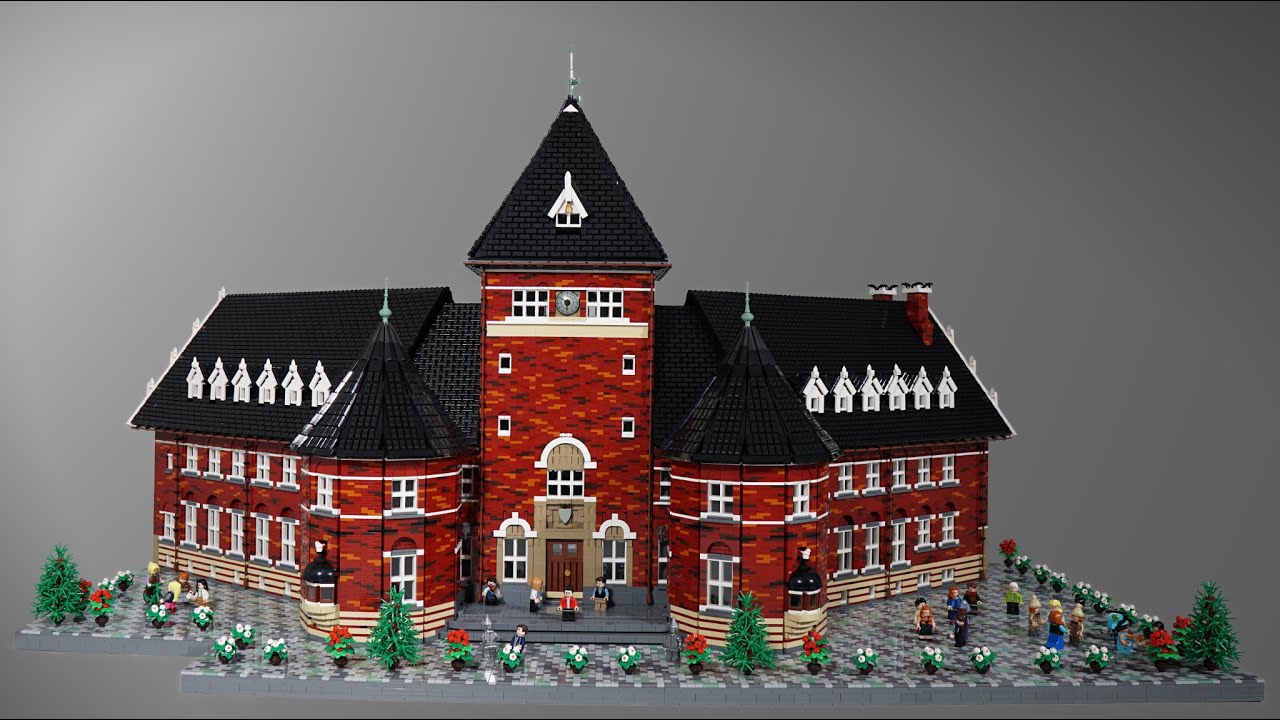 LEGO Layout, Royal Customs House (Toldboden Aarhus), MOC, 4K UHD