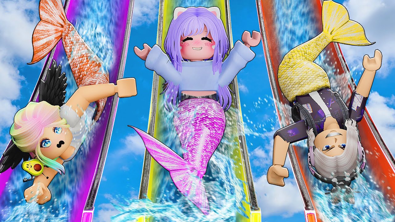НАШЛИ ВСЕХ РУСАЛОК В АКВАПАРКЕ! Roblox Mermaid Waterpark